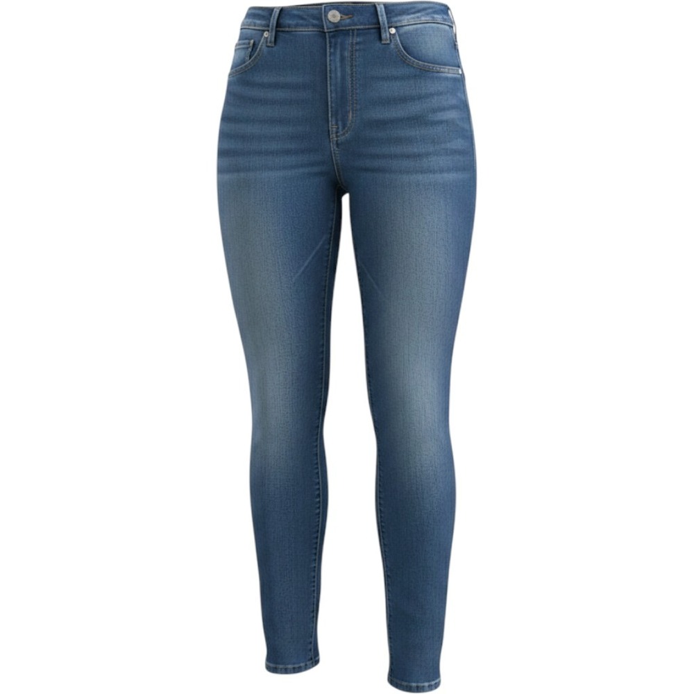 Torrid Bombshell Skinny Jeans Womens 18R Medium Wash High Rise Buton Fly Stretch